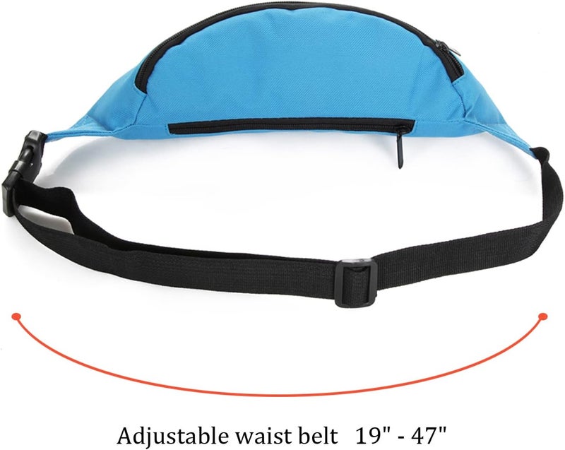 DAITET Crossbody Fanny Pack for Men&Women,Large Waist Bag & Hip Bum Bag with Adjustable Strap for Outdoors Workout Traveling Casual Running Hiking Cycling - Image 2